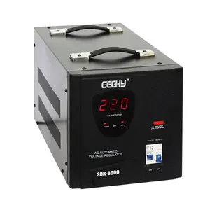 Régulateur de tension automatique 8000va 220v ac monophasé, régulateur de type relais pour écran LCD, tv led