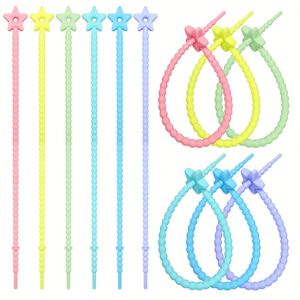 พวงกุญแจซิลิโคนรูปดาวมาการอง 22 ซม. จี้ห้อยกระเป๋า DIY สายรัดซิลิโคน - Product Image 1