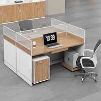 Offre Spéciale 4 personnes mobilier de bureau modulaire Table personnel ordinateur bureau poste de travail avec cloison