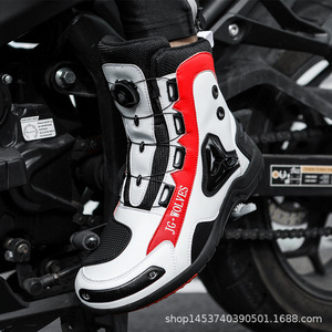 Bottes de <span class=keywords><strong>moto</strong></span> antidérapantes résistantes aux chocs pour hommes et femmes, toutes saisons, <span class=keywords><strong>cross</strong></span>-country, rallye, voyage - Product Image 2