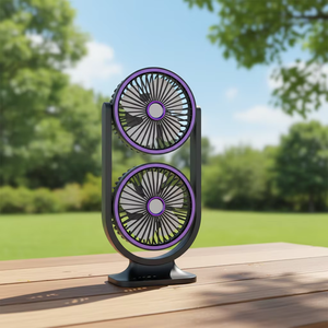 Ventilador de Escritorio Portátil de Moda, Pequeño, para Coche, Grande, con Cinco Aspas, Enfriador de Verano - Product Image 1