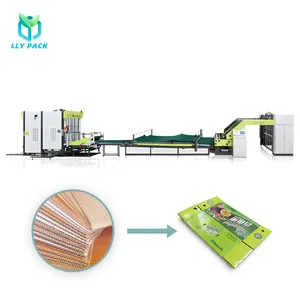 Yüksek hızlı PLC cihazı oluklu kağıt levha folyo laminasyon makinesi
