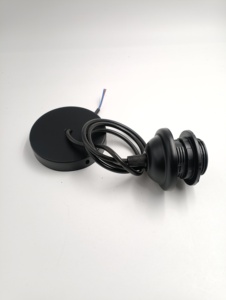 <span class=keywords><strong>E27</strong></span> Đầy Đủ Răng LED Bóng Đèn Treo Đèn Ổ Cắm Phụ Kiện 10Cm Đường Kính Sucker Với Một Vòng Thứ Cấp Lau Cho Treo Đèn - Product Image 4