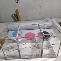 Klarer Acryl-Rechteck-Treiber Versiegeltes Tieftöner gehäuse Acryl box Acryl gehäuse für Lautsprecher