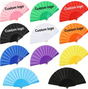 Ventilador Plegable Personalizado de Plástico de 21 CM para Regalo Empresarial, Venta al por Mayor, Regalos Promocionales, Ventilador de Mano Plegable - Product Image 1