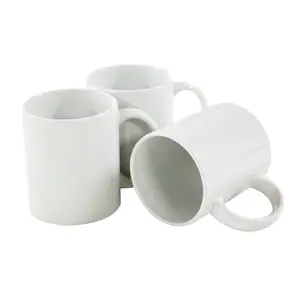 11oz Sublimation Mugs Blank White Coated Custom Ceramic Mugs Coffee Cups Cocoa Milk Tea Mug DIY Gifts