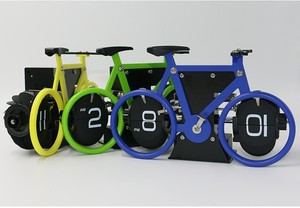 Đồng hồ lật hình xe đạp cơ khí chạm khắc thủ công, cá tính, sáng tạo, đồng hồ để bàn hình xe đạp, đồng hồ lật retro hình xe đạp - Product Image 6