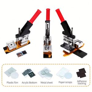 Máquina Manual para Hacer Botones con Forma de Corazón y Redondos, Prensa de Acero para Botones, Perfecta para Proyectos de Manualidades - Product Image 2