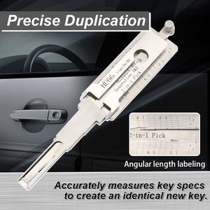 أداة احترافية لفتح الأقفال من نوع <span class=keywords><strong>Lishi</strong></span> 2 في 1 للسيارات والدراجات النارية متوافقة مع HU66v.3 وHU100R وBW9MH وKIA2018 وQIRUI - Product Image 3