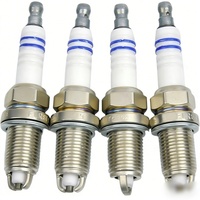 Bugi điện cực kép Iridium Platinum chính hãng 0242229878 cho Audi VW BMW Mercedes Benz Bosch