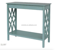 Console en bois massif antique avec 2 tiroirs, élégante table de rangement pour entrée, salon, appartement et hôtel