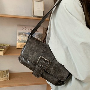 กระเป๋าใต้วงแขน Merlad Retro สีเทา-น้ำตาล สำหรับผู้หญิง กระเป๋าสะพายไหล่แบบมีสายสะพายข้าง พร้อมตัวล็อคแม่เหล็ก รุ่นสปริง 2025 ใช้ได้ทุกวัน - Product Image 4