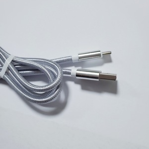 Câble de charge de type C tressé en nylon, 2,5 m, charge rapide pour Android, argent, bleu, rose, or, noir - Product Image 4