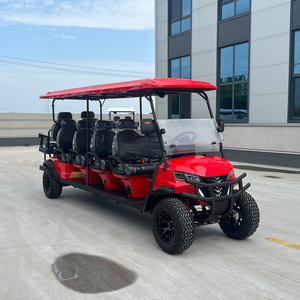 Voiturette de <span class=keywords><strong>golf</strong></span> électrique Suorun 6 places, 72V, batterie lithium, moteur AC, homologuée pour la route, surélevée, pour usage en hôtel et complexe hôtelier - Product Image 1