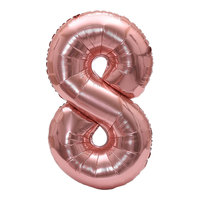Ballons en feuille d'aluminium géants couleur or rose, chiffres de 32 pouces, écologiques, pour décorations de fête d'anniversaire, fête des mères, anniversaire de mariage, décorations festives