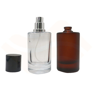 Bottiglie all'ingrosso della pompa dello spruzzo di vetro ambrato chiaro del cilindro di moda con il liquido del profumo 100 <span class=keywords><strong>ml</strong></span> - Product Image 6