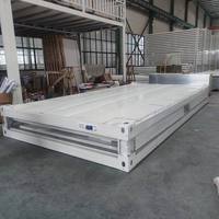 Maison conteneur maritime en acier de 20 pieds, modulaire, à assemblage rapide, démontable, isolée, étanche, portable, pour dortoir