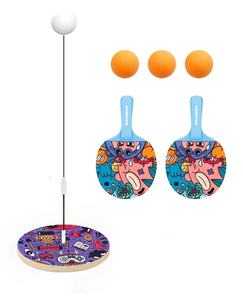 Bambini elastico ping-pong sparring auto-allenamento artefatto tennis tavolo principianti educativo e interessante esercizio giocattolo in legno - Product Image 2
