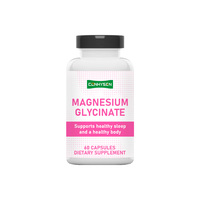 Capsules de glycinate de magnésium, support minéral hautement absorbable, relaxation musculaire, force osseuse, sommeil sain, bien-être métabolique