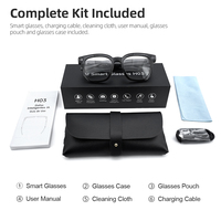 Lunettes intelligentes H03 avec caméra HD 8MP, traduction en temps réel, assistant vocal, musique et appels