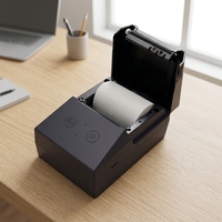 Imprimante d'étiquettes thermiques portable noire de haute qualité, adaptée à l'impression d'étiquettes de vêtements et de marquages