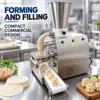 Machine semi-automatique à shumai, siomai, et wontons en acier inoxydable pour la production alimentaire en restaurant