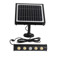 Lampe solaire LED 8-en-1 950LM, étanche IP65, détecteur de mouvement, du crépuscule à l'aube, lumière extérieure portable pour jardin, allée, camping