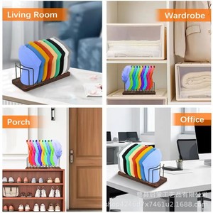 Wooden Baseball Cap Storage Rack Simple <b>Desk</b> Organizer For Sun Hat And Cap Display Standing Type Non <b>Foldable</b> - Product Image 3