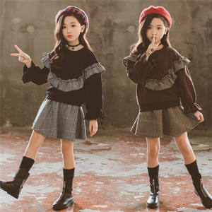 Vêtements pour filles à la mode en gros, t-shirt à manches longues du Bangladesh, nouvelle jupe courte en coton indienne pour les enfants, vêtements de fête - Product Image 2