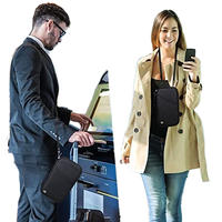 Sac de passeport multifonctionnel à blocage RFID antivol à la mode pour cartes de crédit et documents