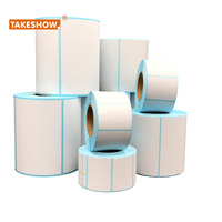 Rouleau d'étiquettes autocollantes thermo-colorées, papier pour transfert de chaleur, code barre