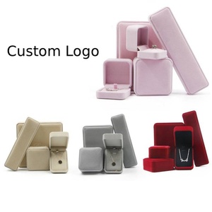 Velvet Jewelry <b>Boxes</b> <b>Mixed</b> Box of Jewelry Wholesale | Luxury Jewelry Display Box Jewelry Sets Packaging Box for Ring Necklace - Product Image 2