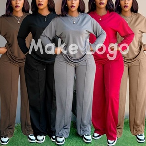 Ensembles de survêtements de sport 2 pièces personnalisés de haute qualité pour femmes, collection automne 2026 - Product Image 1