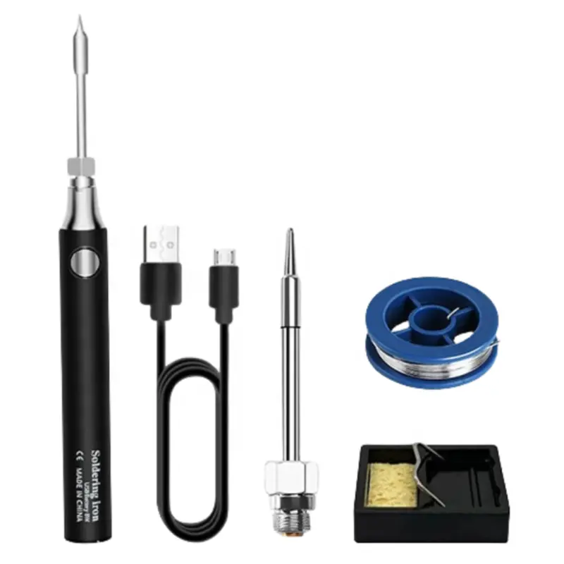Mini USB rechargeable Electric Soldering Iron set 5V battery Small soldering iron wireless home welding electric Loiron tool