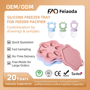 Moule à sucettes en silicone de qualité alimentaire, distributeur de nourriture <span class=keywords><strong>pour</strong></span> bébé, sucette <span class=keywords><strong>pour</strong></span> fruits, mini congélateur, sucette <span class=keywords><strong>pour</strong></span> lait maternel, 0-12 mois, imprimé - Product Image 1