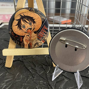 Badge Métallique Réfléchissant Double Flash Luffy <span class=keywords><strong>Zoro</strong></span> Sanji Anime Japon Pendentif Maternité - Product Image 2