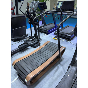 Máquina de Correr Manual Curva de Madera Profesional, Autopropulsada, para Gimnasios Boutique y Instalaciones de Lujo WD-CT-400 100% Mecánica - Product Image 1