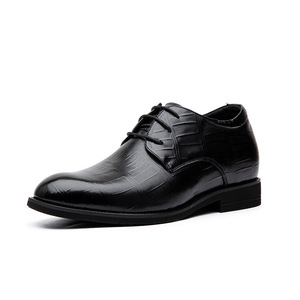 Zapatos de vestir de piel de vaca auténtica para hombre, informales, Oxford, antideslizantes, con botones, gris, rojo, colores mezclados para bodas y fiestas - Product Image 5