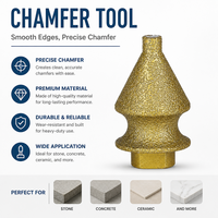 Outil de chanfreinage diamanté à tige hexagonale pour pierre, céramique, béton – Chanfreinage rapide, lisse, efficace et durable