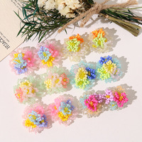 Applique florale perlée colorée, accessoires pour chaussures, breloques pour sabots et chaussures en gelée, bouquets de fleurs, accessoires pour boucles d'oreilles