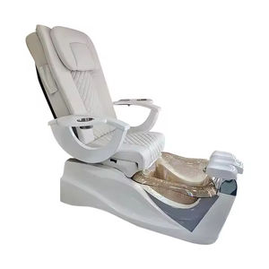 Muebles de salón de uñas profesionales personalizados, silla de pedicura eléctrica reclinable de lujo con cama de masaje, sillas de pedicura con Motor - Product Image 5