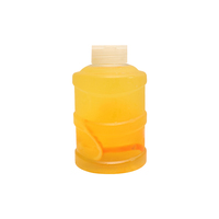 Seau en plastique PET transparent de 500ml 650ml, pour bouteille d'eau, bouteille de jus avec couvercle à anneau en spirale, stock
