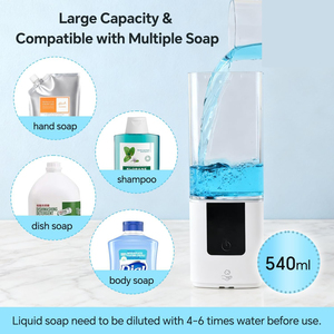 Distributeur de savon liquide pour salle de bain en gros, distributeur de savon mural commercial à capteur, distributeur de savon automatique rechargeable par USB - Product Image 5