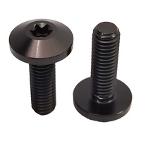 Baut Titanium GR5 M5*16mm Kepala Payung Hitam Baut Torx Dalam Harga Pabrik Baut Kepala Tombol Plum Dalam