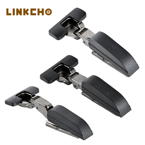 خزانات أثاث مخفية هيدروليكية ثلاثية الأبعاد بدون مفصلات مستقيمة من LINKCHO لكلمة واحدة ، خزانات أثاث بإغلاق لين بدون مجنح ، ميزة الاختباء - Product Image 5