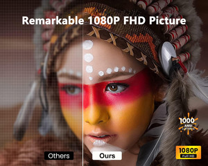 Rạp Hát Tại Nhà Máy Chiếu 4K Video 1000 ANSI <span class=keywords><strong>Lumens</strong></span> <span class=keywords><strong>LED</strong></span> Xách Tay Được Xây Dựng Trong TV Sticker Netflix PS5 4K Thông Minh Máy Chiếu - Product Image 5