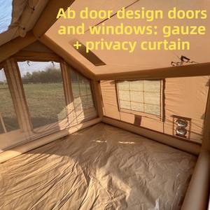 Tente <span class=keywords><strong>de</strong></span> randonnée gonflable <span class=keywords><strong>de</strong></span> 7,7 mètres carrés, <span class=keywords><strong>deux</strong></span> chambres, résistante au froid, au gel, en tissu Oxford 600D épaissi, imperméable et coupe-vent - Product Image 2