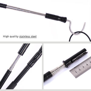 Acoplamiento Rápido, Mini Barra Telescópica, Recuperador de Cuerdas para Escalar Árboles, Acero Inoxidable, Longitud Personalizada para Capturar Moluscos - Product Image 4