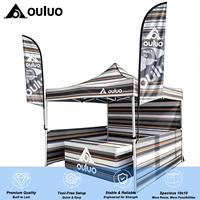Carpa de Exhibición Personalizada de Montaje Instantáneo 10x10 pies con Marco de Aluminio, Capa Única, Oxford 420D Impermeable, Cuadrada para Eventos Rápidos