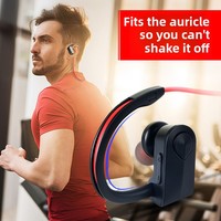 Écouteurs sans fil intra-auriculaires stéréo binauraux à crochet d'oreille pour le sport avec ANC, longue autonomie, LED, chipset JL, compatibles avec les appareils 5.3